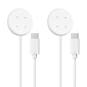AWINNER 2 Pack Charger Compatible for Google Pixel Watch3, Pixel Watch 2, Fitbit Google Ace LTE Charger Cable, Fast Charging, Type C Port Magnetic Charging Smartwatch Cable 3.3ft/1M (Black)