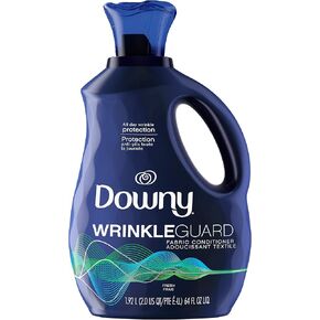 Downy Wrinkleguard Laundry Fabric Softener Liquid, Fresh Scent, 192 Total Loads (Pack of 2)