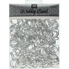 Amscan Gold Wedding Ring Bands - 3/4', 288 Pcs