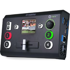 RGBlink Mini-pro V3 Video Mixer Switcher with 4 x 4K HDMI Inputs, Dual HDMI/USB3.0 Outputs, PTZ Controller with 2.1-Inch Touch Screen, Ideal for Live Streaming, Worship, Gamers, and Live Events