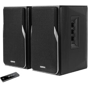 Edifier R1380T Powered Bookshelf Speakers, 2.0 Stereo Active Near Field Monitors, Studio Monitor Speaker, 42 Watts RMS (Black)
