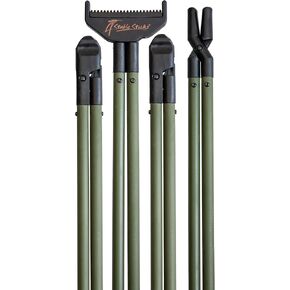 4 أعواد ثابتة للرماية أساسية ذات 4 نقاط من Bipod - ألومنيوم خفيف الوزن، ثبات فائق للصيد والرماية، قابلة للطي والنقل