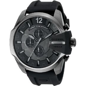 Diesel Men's 'Mega Chief' Quartz Stainless Steel Watch, Color:Silver-Toned (Model: DZ4417)