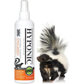 HYPONIC Hypoallergenic Premium De-Skunk Mist 8.01 oz for All Pets - Safe, Non-Toxic Skunk Odor Remover