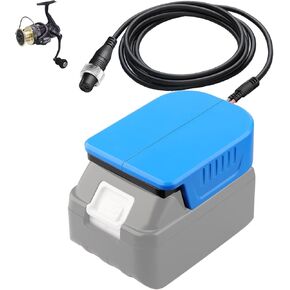 Fishing Reel Battery Adapter for Makita 18V Battery Work for Daiwa/for Shimano 14.4V BM2300 BM2900 BM2500 Electric Fishing Reel BM2000 BM2000II BM2300C LB3100C LB3100N for Shimano BeastMaster 9000