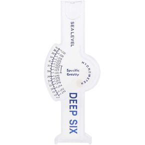Salinity Tester for Saltwater Aquarium, Hydrometer Salinity Meter Sea Specific Gravity Test Accurate Automatic Hydrometer Salt Measuring Tester Device for Fish Pond Saltwater