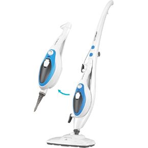 PurSteam Steam Mop Cleaner 10-in-1 with Convenient Detachable Handheld Unit, Laminate/Hardwood/Tiles/Carpet Kitchen - Garment - Clothes - Pet Friendly Steamer Whole House Multipurpose Use