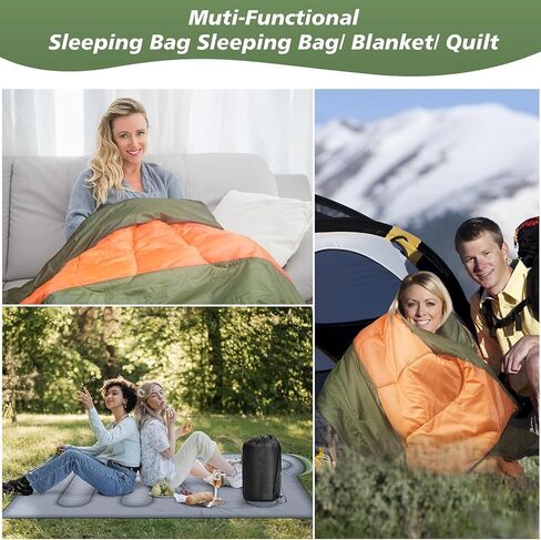 Sleeping Bags for Adults 3 Season Warm & Cool Weather Sleeping Bags for Kids 10-12 Girls Boys Lightweight & Waterproof Compact Camping Gear Equipment Backpacking Hiking Traveling Outdoors in Saudi Arabia