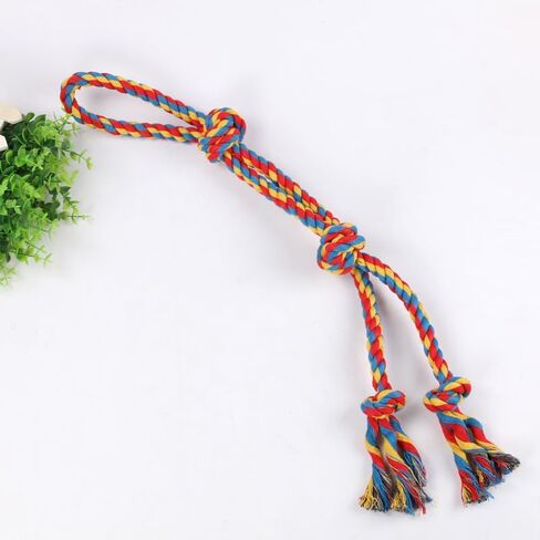 4 عبوات من ألعاب الحبال للكلاب، ألعاب تسنين الجراء، ألعاب مضغ للكلاب، ألعاب حبل للكلاب مصنوعة من القطن والجزر، مجموعة مكونة من 4 قطع in Saudi Arabia