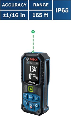 بوش مقياس ليزر رقمي لاسلكي مريح من بليز GLM165-22 مقاس 165 قدم بلون احمر in Kuwait