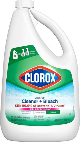 Clorox Clean-Up Refill, All Purpose Cleaner with Bleach Original, 64 Ounce Refill Bottle - Package May Vary in Kuwait