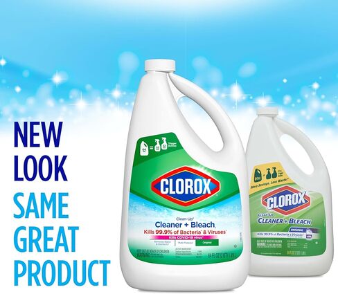 Clorox Clean-Up Refill, All Purpose Cleaner with Bleach Original, 64 Ounce Refill Bottle - Package May Vary in Kuwait