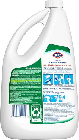 Clorox Clean-Up Refill, All Purpose Cleaner with Bleach Original, 64 Ounce Refill Bottle - Package May Vary in Kuwait