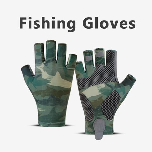 قفازات الصيد الصيف في الهواء الطلق ركوب الدراجات الصيد اصطياد الأسماك الأشعة فوق البنفسجية حماية الشمس الجليد الحرير نصف اصبع قفازات in Saudi Arabia