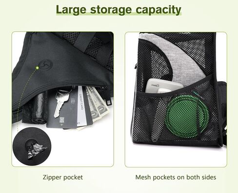 حامل حبال للكلاب الصغيرة من بيكوت مع شبكة مسامية تصل إلى 3.5 كجم/7.7 رطل، حقيبة ظهر محمولة لحمل الحيوانات الأليفة للقطط والكلاب الصغيرة، رائعة للتشيهواهوا والمالطية ويوركشاير ترير، كلب صغير طويل الشعر in Kuwait