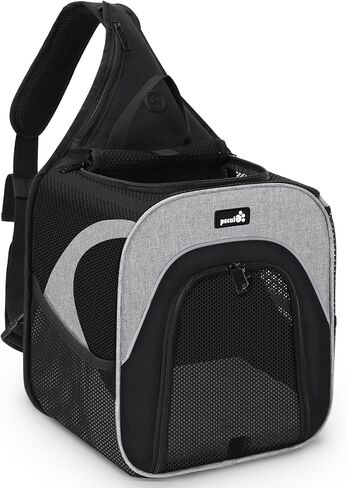 حامل حبال للكلاب الصغيرة من بيكوت مع شبكة مسامية تصل إلى 3.5 كجم/7.7 رطل، حقيبة ظهر محمولة لحمل الحيوانات الأليفة للقطط والكلاب الصغيرة، رائعة للتشيهواهوا والمالطية ويوركشاير ترير، كلب صغير طويل الشعر in Kuwait