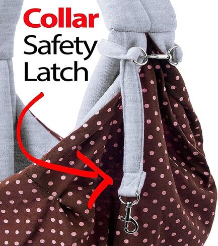 Dog Cat Sling Carrier-Reversible Puppy Carrier for Small Dogs Hands Free Pet Papoose Bag Soft Breathable Cotton Pouch and Tote Outdoor Travel Bag with a Colorful Rope Ball in Saudi Arabia