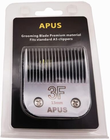 APUS Dog Grooming Clipper A5 Blade,Size 3F 13mm (1/2") Made of High Carbon Steel and Ceramic Compatible with AGC/KM2/Golden A5 Clippers. in Saudi Arabia