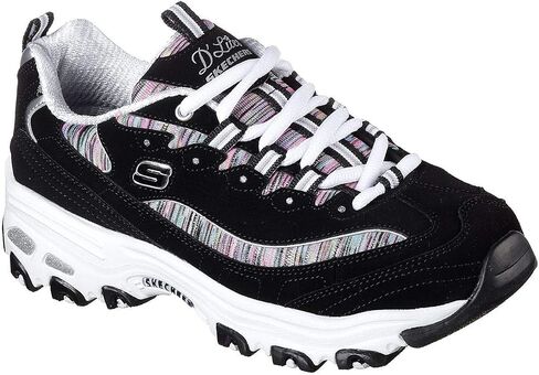 حذاء رياضي نسائي من Skechers D'Lites Interlude | نعل داخلي من إسفنج ميموري مبرد بالهواء، نعل أوسط مبطن مع نعل خارجي مرن، حذاء رياضي عصري برباط أمامي in Kuwait