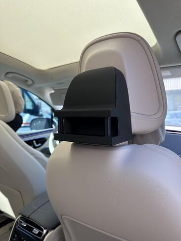 Headrest Adapter for Postless Headrest EQE, EQS, EQE350, EQS450, GLC SUV Coupe, E Class, C Class Sedan, SUV using a Two-Post Tablet Mount Holder That fits iPad, Pro, Air, Galaxy, Black in Saudi Arabia