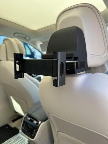 Headrest Adapter for Postless Headrest EQE, EQS, EQE350, EQS450, GLC SUV Coupe, E Class, C Class Sedan, SUV using a Two-Post Tablet Mount Holder That fits iPad, Pro, Air, Galaxy, Black in Saudi Arabia