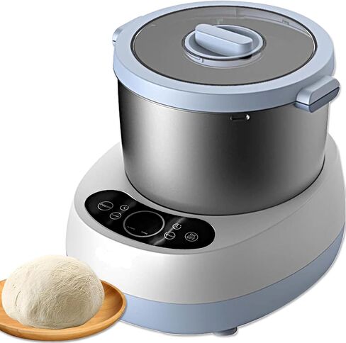 5L Dough Maker, Electric Dough Mixer Machine, Stainless Steel Dough Maker with Ferment Function, Microcomputer Timing, Face-up Touch Panel, 230W Blue in Saudi Arabia