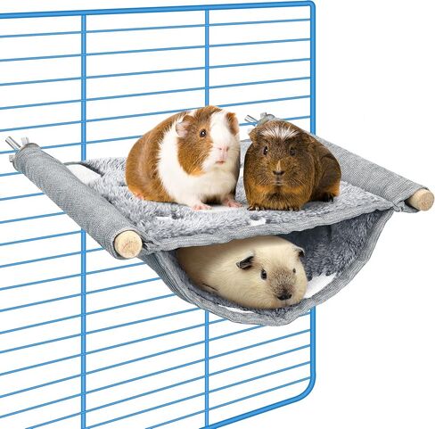 Upgraded Guinea Pig Bed, Luminous Guinea Pig Hideout, Hanging Bird House for Parakeets Bunny Chinchilla Small Animals in Kuwait
