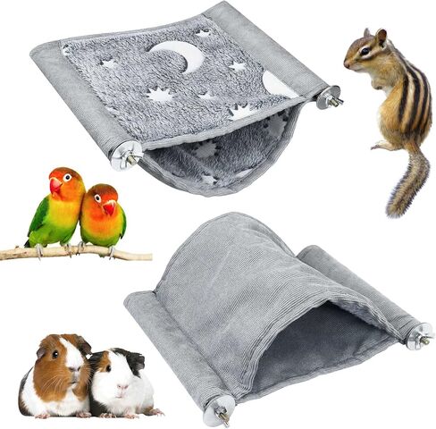 Upgraded Guinea Pig Bed, Luminous Guinea Pig Hideout, Hanging Bird House for Parakeets Bunny Chinchilla Small Animals in Kuwait