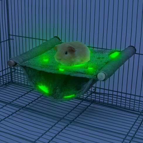 Upgraded Guinea Pig Bed, Luminous Guinea Pig Hideout, Hanging Bird House for Parakeets Bunny Chinchilla Small Animals in Kuwait