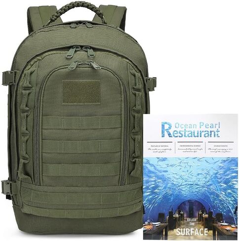 35L Military Tactical Backpack Army 3 Day Assault Pack Bag with Molle System (Black) in Saudi Arabia