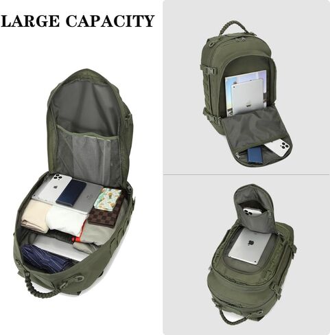 35L Military Tactical Backpack Army 3 Day Assault Pack Bag with Molle System (Black) in Saudi Arabia