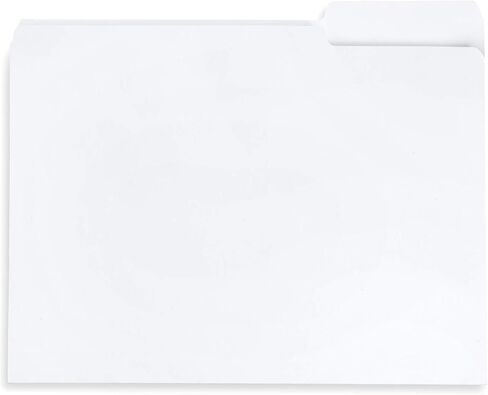 File Folder, 1/3 Cut Tab, Letter Size, Yellow, Great for Organizing and Easy File Storage, 100 Per Box in Kuwait