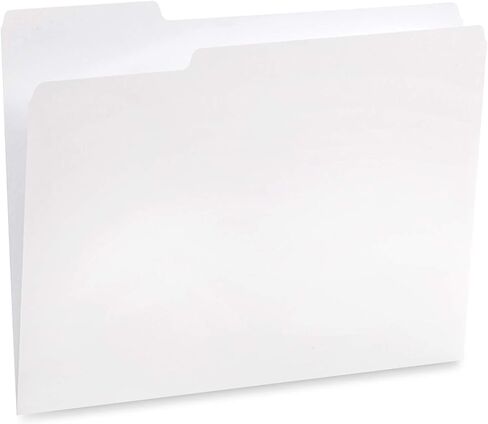 File Folder, 1/3 Cut Tab, Letter Size, Yellow, Great for Organizing and Easy File Storage, 100 Per Box in Kuwait