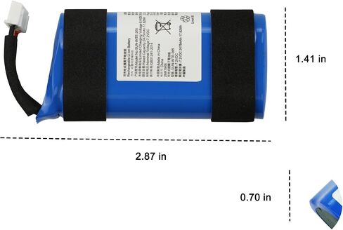 MULS SUN-INTE-265 Replacement Battery for J B L PartyBox On-The-Go Speaker 2475mah 7.2V with Tools Battery in Saudi Arabia