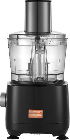 VEVOR Food Processor, 9 Cup Small Vegetable Chopper, 600 Watts 2 Speed Electric Meat Processors, 10Pcs Blade & Disc, Built-in Storage Drawer, Large Feed Chute & Pusher, Slice, Shred, Puree, dough in Saudi Arabia
