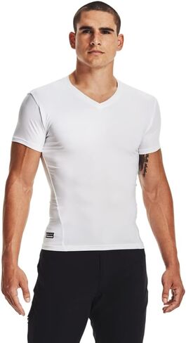 Under Armour Men's Heatgear Tactical V-neck Compression Short-sleeve T-shirt in Kuwait