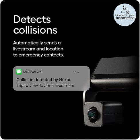 Nexar beam2 Dash Cam - 1 Year Nexar Connect Subscription Included - 2K QHD LTE Connected Unlimited Cloud Storage Live Streaming Parking Mode Night Vision - Front & Cabin Cam (128GB Internal Storage) in Saudi Arabia
