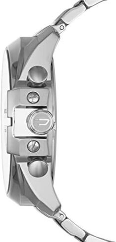 Diesel Men's 'Mega Chief' Quartz Stainless Steel Watch, Color:Silver-Toned (Model: DZ4417) in Saudi Arabia