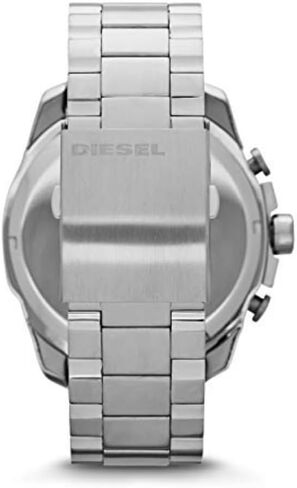 Diesel Men's 'Mega Chief' Quartz Stainless Steel Watch, Color:Silver-Toned (Model: DZ4417) in Saudi Arabia