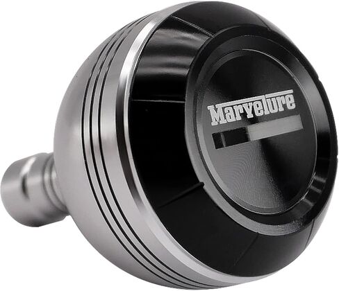 Power Handle Knob Fishing Spinning Reel Accessories for Shimano Type A, Daiwa Type S (Silver Black, 1.5 inches / 38 mm) in Saudi Arabia