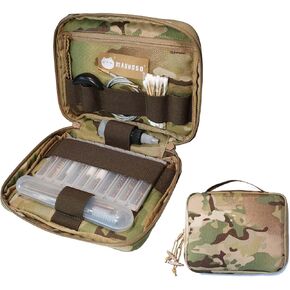 MAUHOSO Tactical Gun Cleaning Kits,Upgrade Brass Bristles Bore Brush for Pistol, Handgun, Rifle,.45 .30.22 9mm Cleaning Kit, Gun Accessories for Men