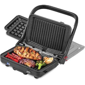 MultiMaker Flex Press Grill System, Grill + Waffle, Removable Plates - Forged Iron in Kuwait