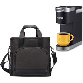 BGD-DG - Borsa da viaggio per caffettiera, compatibile con Keurig K-Mini Plus, Keurig K-Mini, K-Cup Pod, Keurig, tazza da viaggio, impermeabile, colore: nero