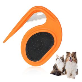Orange Pet Knotting Comb for Cats, Grooming Combs De Knotting Comb for Removing Matted Hair, Detangling Knots for Dogs and Cats