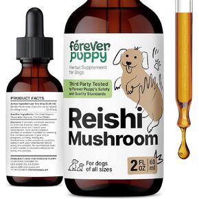 Reishi Mushroom Drops for Dogs - Immune Support Supplement - Red Reishi Mushroom Liquid Drops for Canine Immune Support - Reishi Mushroom Supplement for Pets - Dog Food Supplements for Immunity - 2 oz