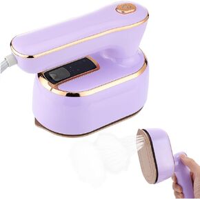 Micro Steam Iron, Travel Steamer for Clothes Portable Mini Steam Iron, 1000W Handheld Steamer Support Dry and Wet Ironing 180° Rotatable Small Iron for Home And Travel