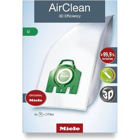 Miele Type U AirClean FilterBags, S7 Upright (8 bags)