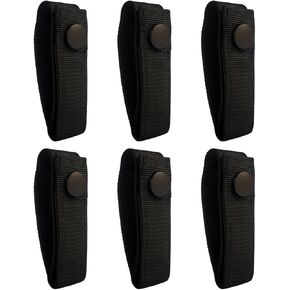 6PCS Handcuff Strap，Handcuff Holder with Upgrade Hook&Loop and Safety Snap, ASP Handcuff/Hinged Cuffs Carrier Quick Release Clip Hook for Duty Belt for Law Enforcement Police