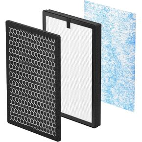 isinlive True HEPA Replacement Filter Compatible with Okaysou AirMax 8L Air Purifier, 3-in-1 Blue Ultra-Filter & Duo-Filter Carbon Filter Combo Pack, H13 True HEPA Filtration System
