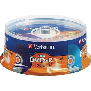 Verbatim - 16 قرص DVD-R (25 حزمة) - متعدد in Kuwait